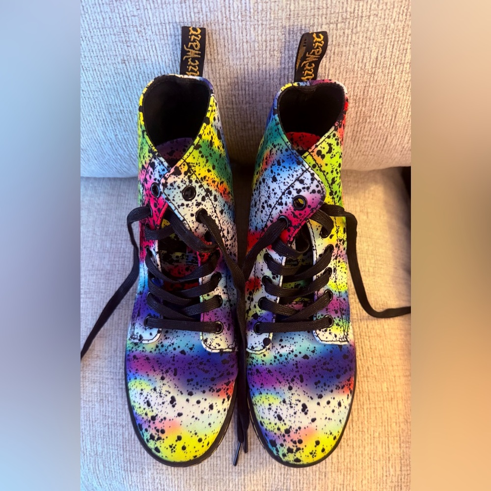 Dr Martens Hackney Splatter Paint Boots